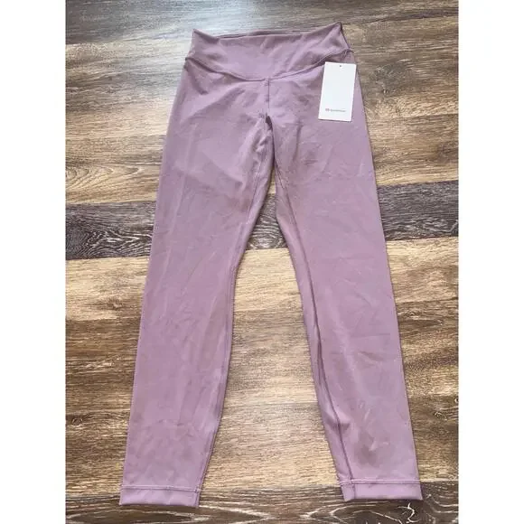 Lululemon Wunder Under SmoothCover High Rise 25” Lavender Lux Size 8 NWT - Picture 3 of 7